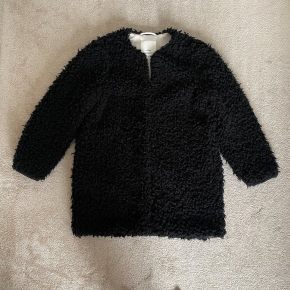 Aritzia | Wilfred Laboratoire Sherpa Faux Fur Jacket - Size L - Picture 6 of 16